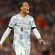 Liverpool’s Virgil van Dijk in action during the Premier League match between Manchester United and Liverpool FC at Old Trafford on August 22, 2022 in Manchester, England.